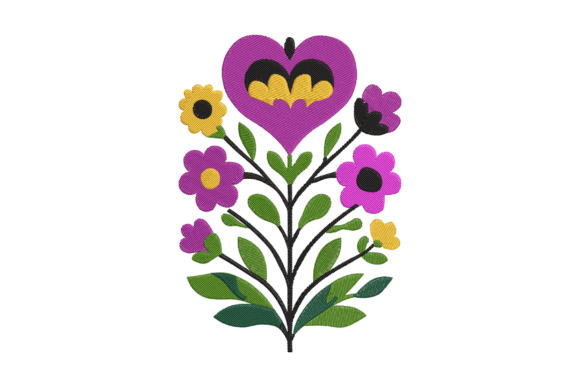 Colorful Floral Heart Embroidery Review for Etsy Sellers
