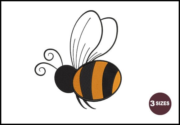 Cute Bumblebee Embroidery: A Sweet Touch for Handmade Gifts