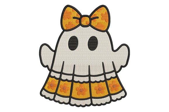 Cute Ghost Bow Embroidery: A Craft Fair Darling?