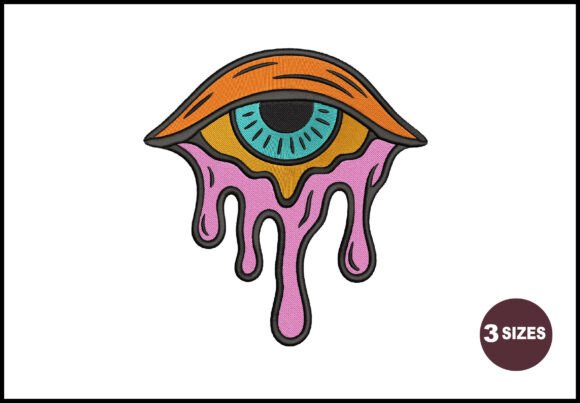 Dripping Eye Embroidery: A Bold Statement for Seasonal Crafters