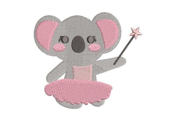 Fairy Koala Embroidery Design – A Charming Addition to Any Gift Project