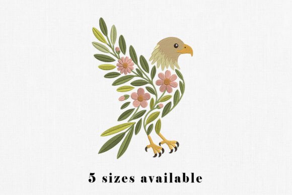 Floral Eagle Bird Embroidery Design: A Designer’s Review for Boutique Apparel