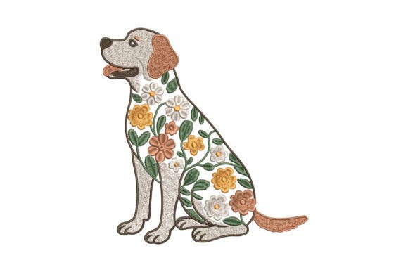 Floral Labrador Dog Embroidery Design Review