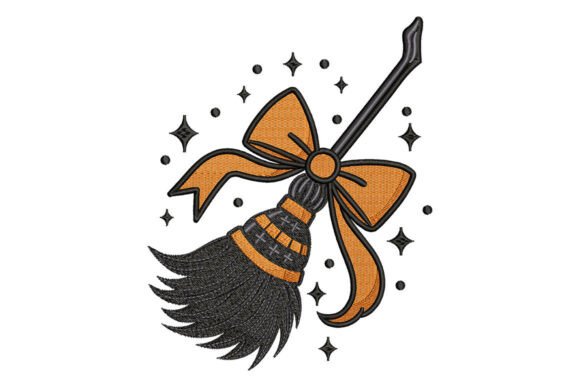 Halloween Witch Broom Bow Embroidery: A Seasonal Review for Holiday Product Makers