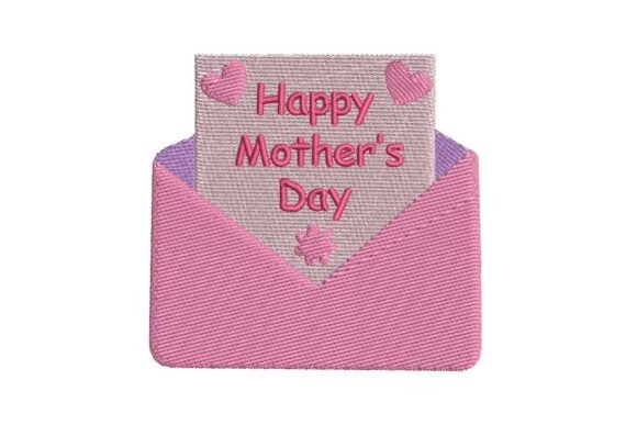 Mother’s Day Card Embroidery Design