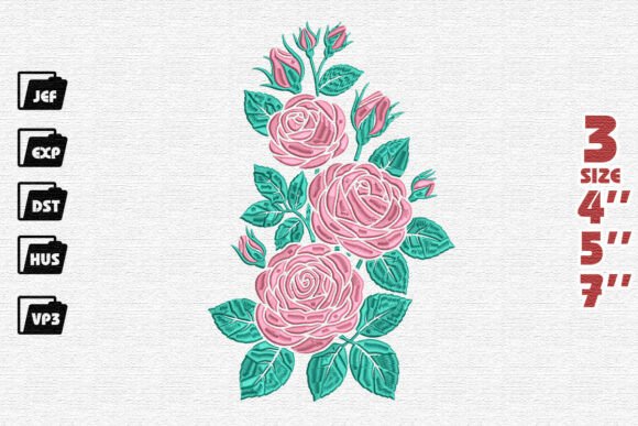 Romantic Rose Stem Embroidery: A Designer’s Review for Boutique Sweatshirt Branding