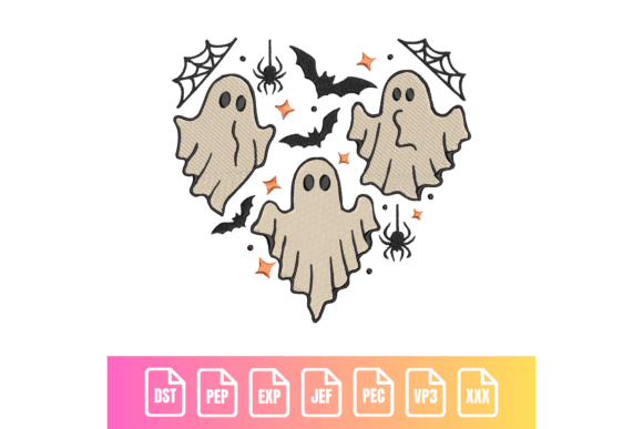 Three Ghosts Halloween Embroidery Design: A Craft Fair Review